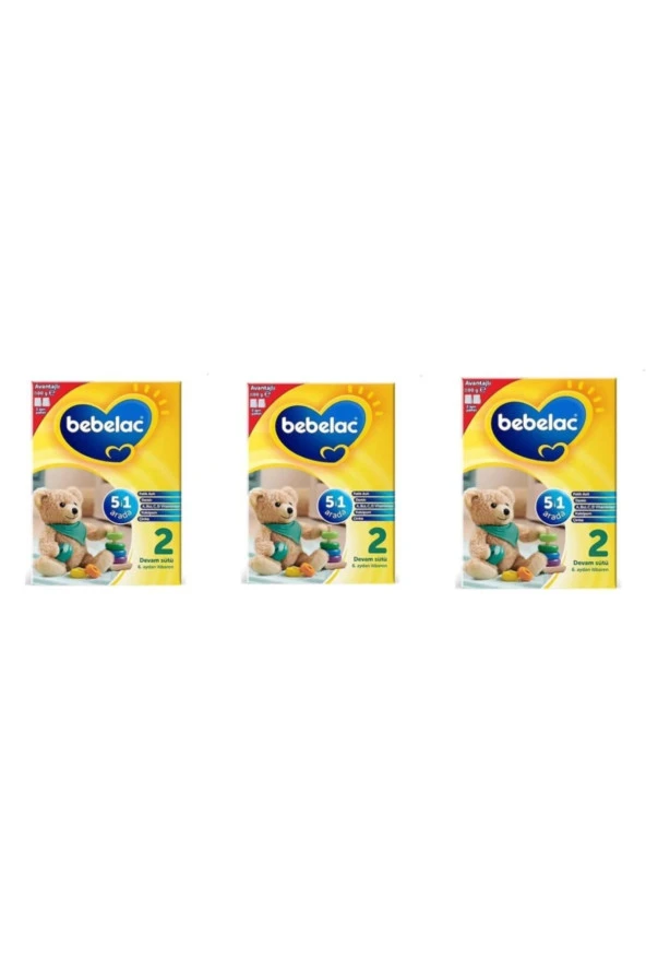 Bebelac 2 Numara 800 Gram 3 Kutu ürün görseli 1