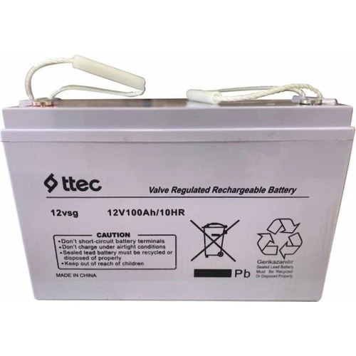 Ttec 12 Volt 100 Amper Jel Akü Ttec ürün görseli 1