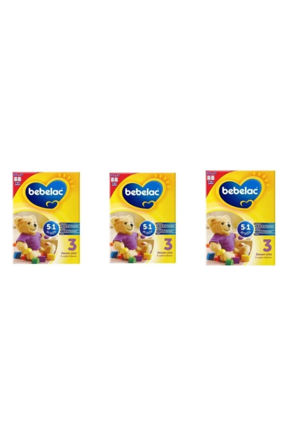 Bebelac 3 Bebek Devam Sütü 800 Gr 3 Kutu ürün görseli 1