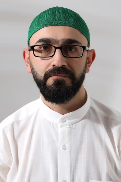 Yeşil Safir Dantel Detaylı Örme Namaz Takkesi - Resim 6