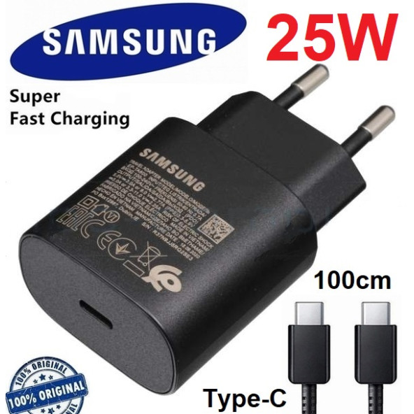 Day Samsung Galaxy S8 Orijinal EP-TA800XBEGWW 25W Type-C Hızlı Şarj Cihazı Siyah 3A ST800S25W0335 ürün görseli 1