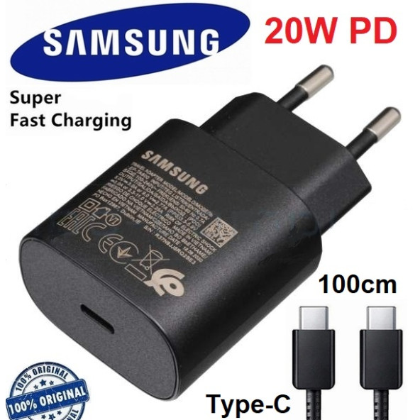 Day Samsung Galaxy M52 Orijinal EP-TA800XBEGWW 25W Type-C Hızlı Şarj Cihazı Siyah 3A ST800S25W0491 ürün görseli 1