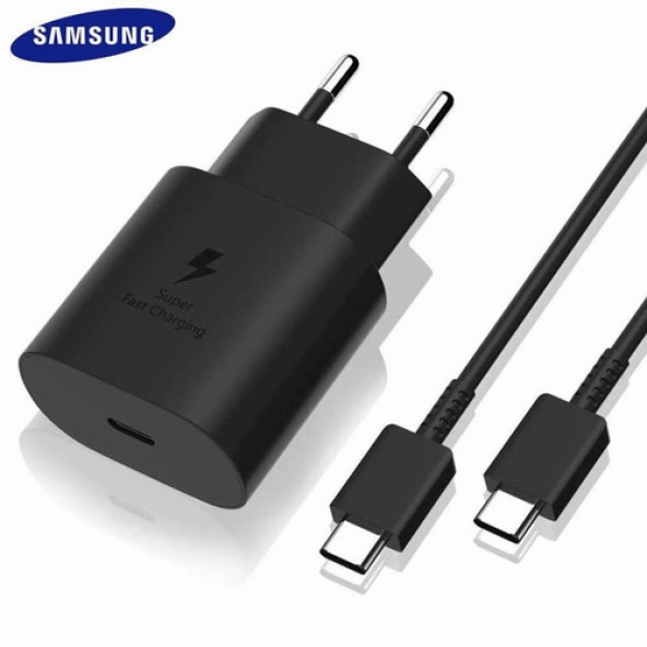 Day Samsung Galaxy Z Flip 3 Orij. EP-TA800XBEGWW 25W Type-C Hızlı Şarj Cihazı Siyah 3A ST800S25W0550 ürün görseli 1