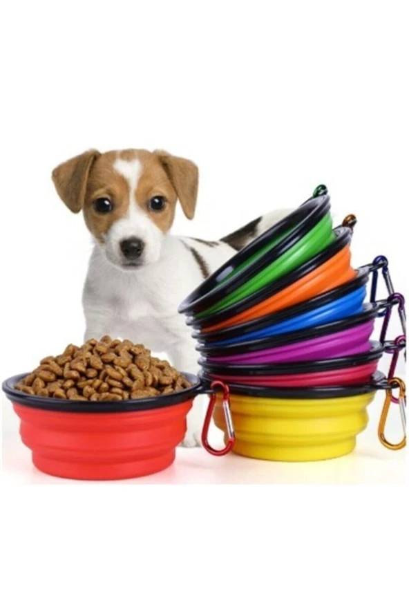 Yıldızhane Katlanabilir Kedi Köpek Mama Ve Su Kabı ürün görseli 1