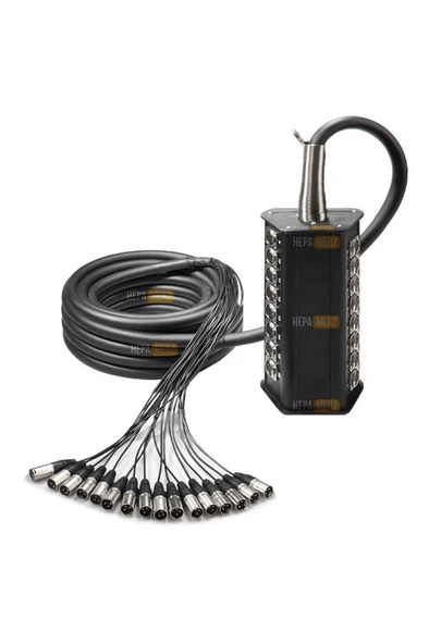 Hepa Merz Stage-16C-10M 16 Kanal 10 Metre Multicore Kablolu Hazır Stage Box ürün görseli 1