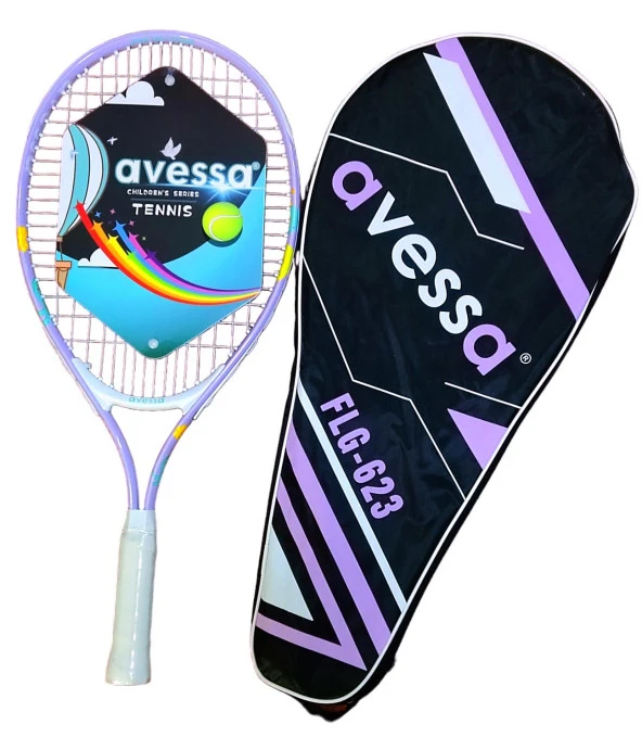 Avessa Flg-623L Tek Parça Ahtapot Desenli Tenis Raket Set Lila ürün görseli 1