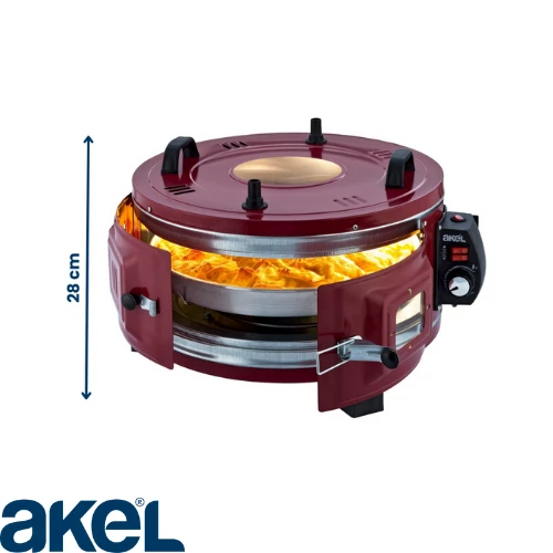 AF140 25 Lt Orta Boy Yuvarlak Davul Fırın, 46 cm, Termostatlı, Üst & Ön Gözetleme Camlı, Döner Fırın, 1 Tepsi ürün görseli 1