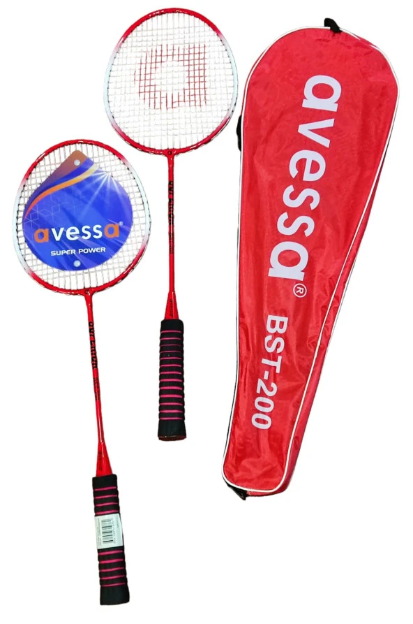 Avessa Bst-200K Badmington Raket Set Kırmızı ürün görseli 1