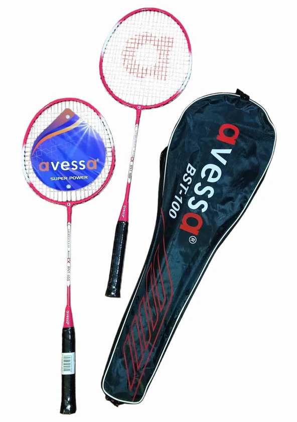 Avessa Bst-100K Badmington Raket Set Kırmızı ürün görseli 1