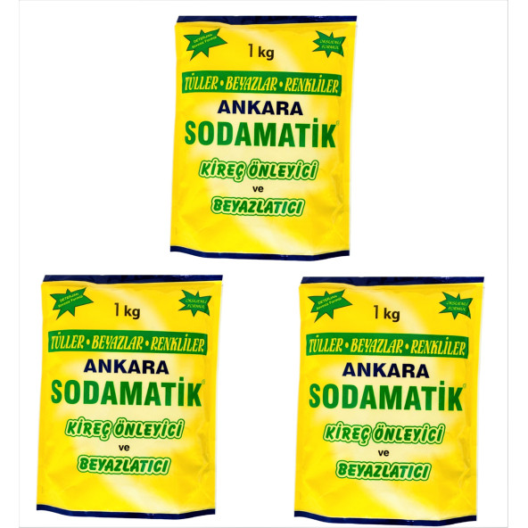 ANKARA SODAMATİK (1 Kg x 3 Adet) ürün görseli 1