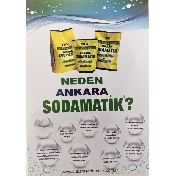 ANKARA SODAMATİK (1 Kg x 4 Adet) - Resim 3