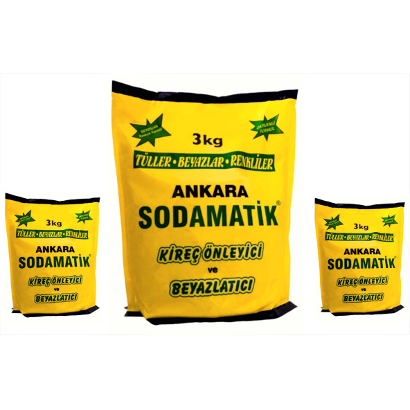 ANKARA SODAMATİK (3 Kg x 3 Adet) ürün görseli 1