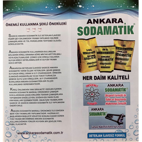 ANKARA SODAMATİK (3 Kg x 3 Adet) - Resim 4