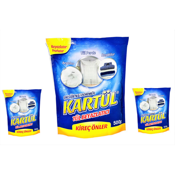 KARTÜL TÜL BEYAZLATICI (3'LÜ PAKET) ürün görseli 1