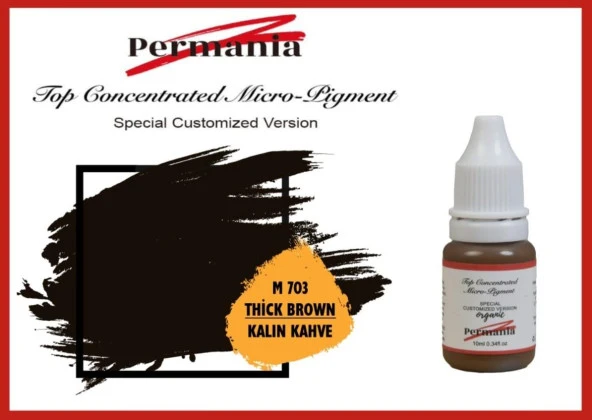Fontenay Permania Kalıcı Makyaj Boyası Kaş Boyası Kalın Kahve 10ml ürün görseli 1