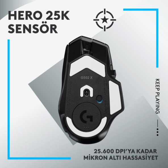 Logitech G502 X Lightspeed 910-006181 Kablosuz Oyuncu Mouse - Resim 3