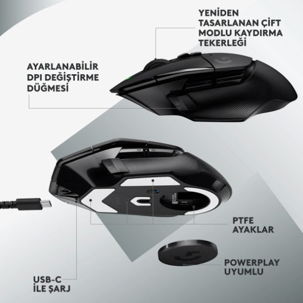 Logitech G502 X Lightspeed 910-006181 Kablosuz Oyuncu Mouse - Resim 4