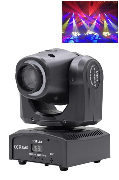 Quenlite Wash-307 Moving Head Robot Sahne Işık 30W LED GOBOLAR İLE ürün görseli 1