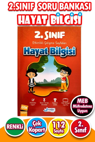 2.Sınıf Hayat Bilgisi - Etkinlikli Çalışma ve Soru Bankası Kitabı ürün görseli 1