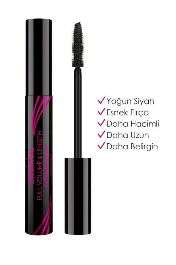 Golden Rose Essential Full Volume&lenght Mascara - Intense Black - Hacim Veren Maskara ürün görseli 1