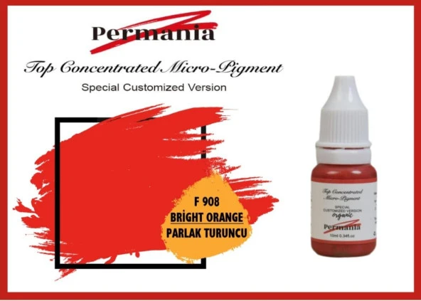 Fontenay Permania Kalıcı Makyaj Boyası Dudak Boyası Parlak Turuncu 10ml ürün görseli 1