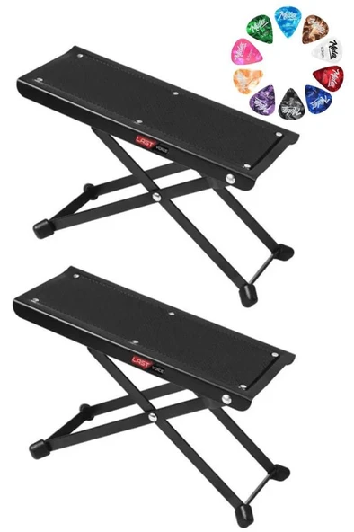 Lastvoice GS-03X 2Lİ SET Gitar Ayaklığı Ayak Sehpası 5 Kademe Pena Hediye (Metal Sağlam Ayaklar) ürün görseli 1