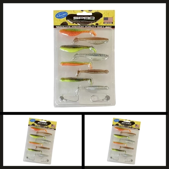Uyguna-Yakala 4663 505 7-8 Cm  Spro Ready Suni Yem & Jig Head Seti-YEM.626 ürün görseli 1