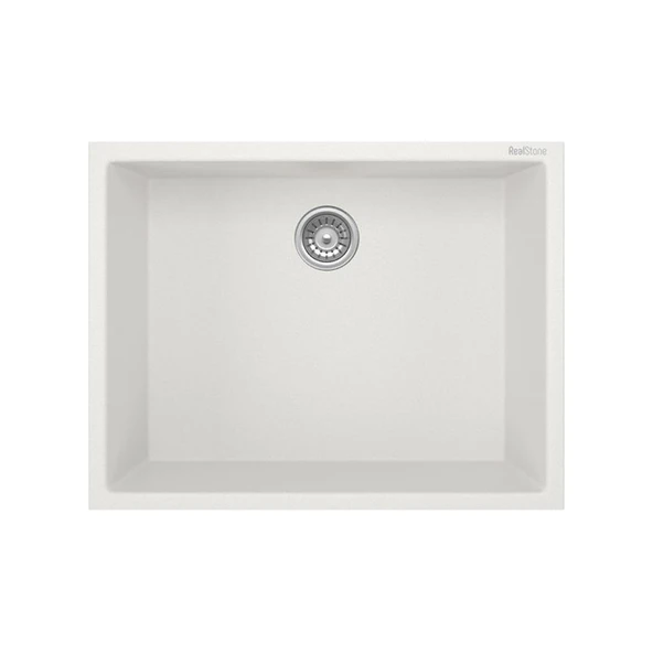 REAL GORDİON 58 BEYAZ GRANİT EVİYE K012 52.5 x 40 Cm Tezgah Altı ürün görseli 1