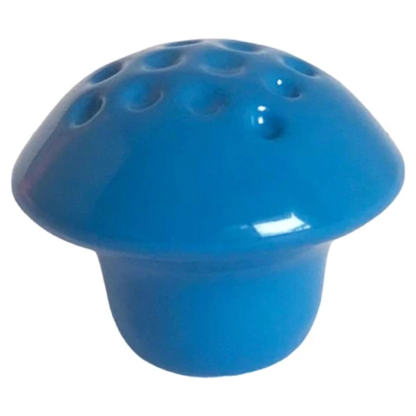 8 Adet Mavi Noktalı Mantar Düğme Kulp Çocuk Bebek Mobilya Çekmece Dolap Kapak Kulbu Metal Kulp Aksesuarları Vidalı ürün görseli 1