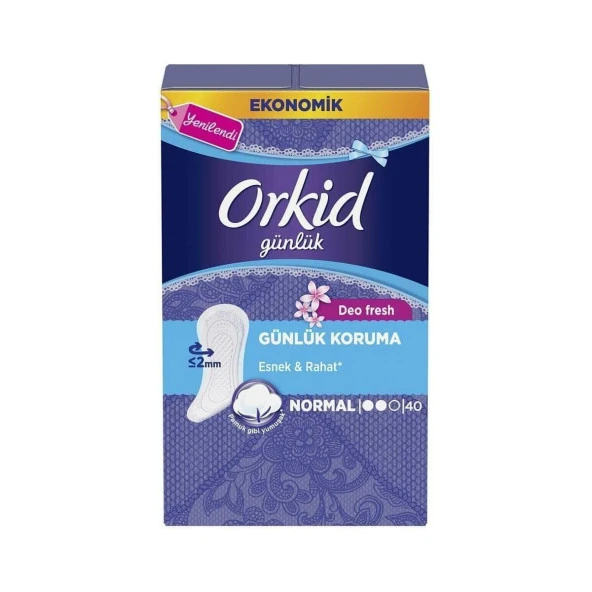 Orkid Günlük Koruma Deo Fresh Ped Normal 40 Adet ürün görseli 1