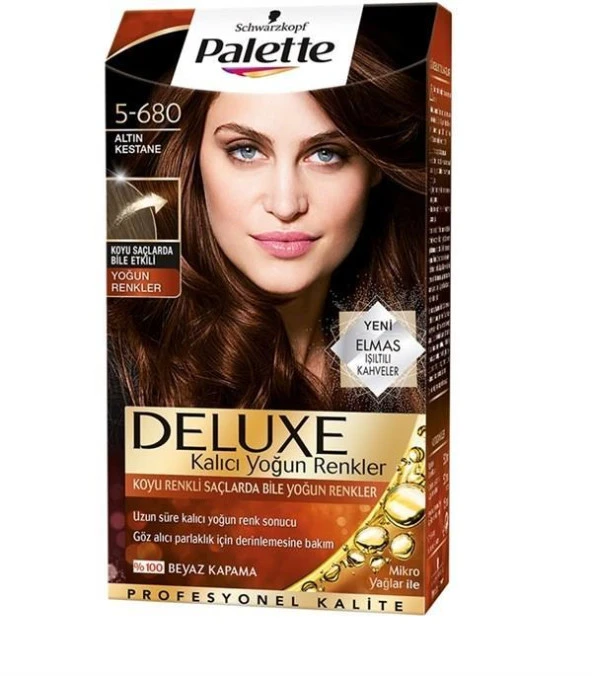 Palette Deluxe Saç Boyası 5.680 Altın Kestane ürün görseli 1