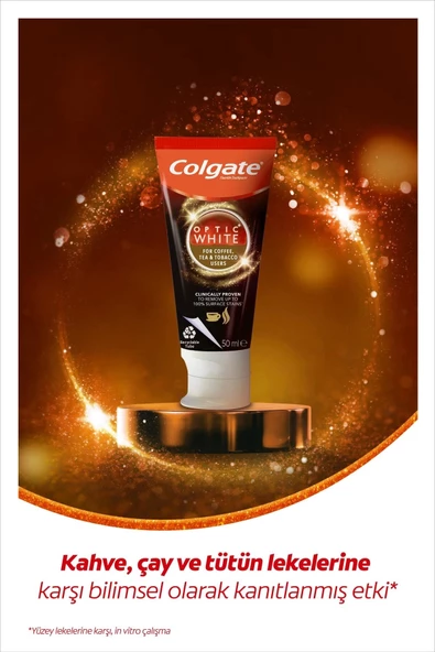 Colgate 50 Ml Optic White Kahve Çay Sigara Kul. - Resim 2