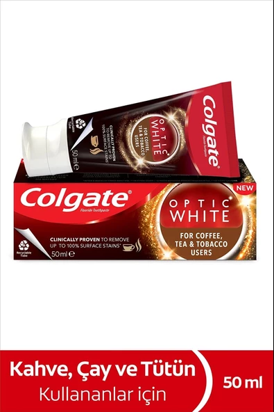Colgate 50 Ml Optic White Kahve Çay Sigara Kul. ürün görseli 1