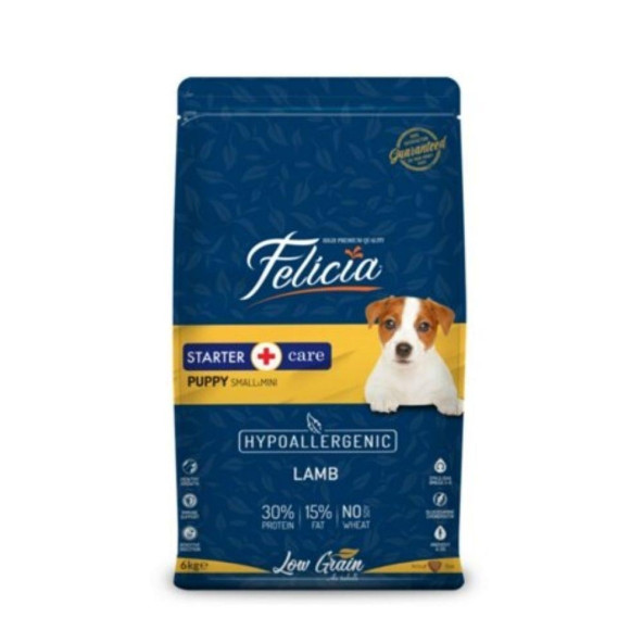 Felicia Düşük Tahıllı Hypoallergenic 6kg Felicia Small Mini Puppy Kuzulu Yavru Köpek Maması Starter ürün görseli 1