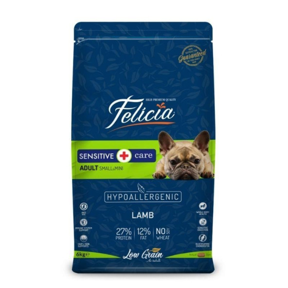 Felicia Düşük Tahıllı Hypoallergenic 3kg Felicia Small Mini Adult Kuzulu Yetişkin Köpek Maması ürün görseli 1