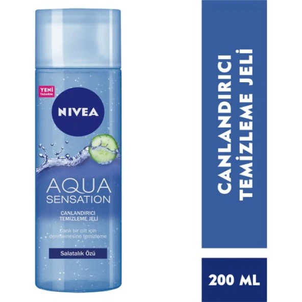 Nivea Aqua Sensation Canladırıcı Yüz Temizleme Jeli 200ml ürün görseli 1