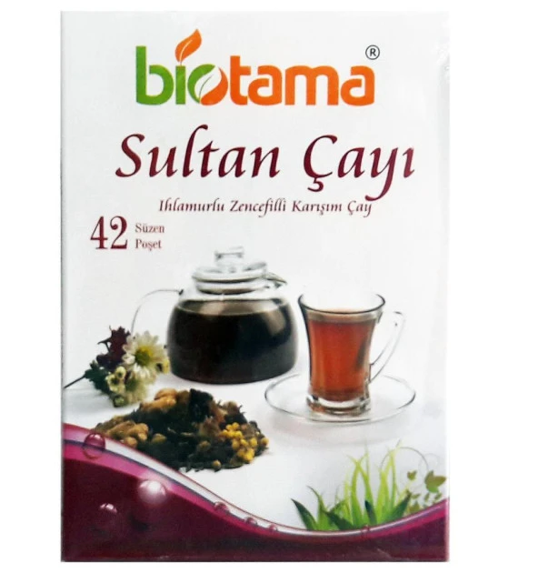BIOTAMA SULTAN ÇAY (IHLAMUR-ZENCEFİL) 42Lİ ürün görseli 1