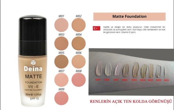 Deina Matte Fondoten M06 ürün görseli 1