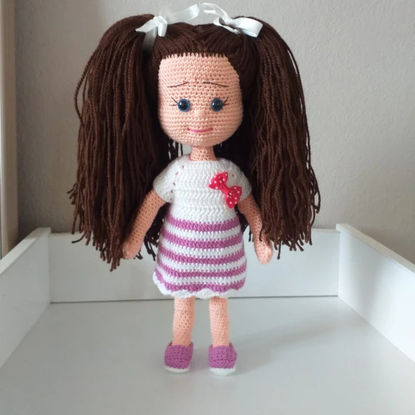 Karamel Bebek Amigurumi Organik Oyuncak ürün görseli 1