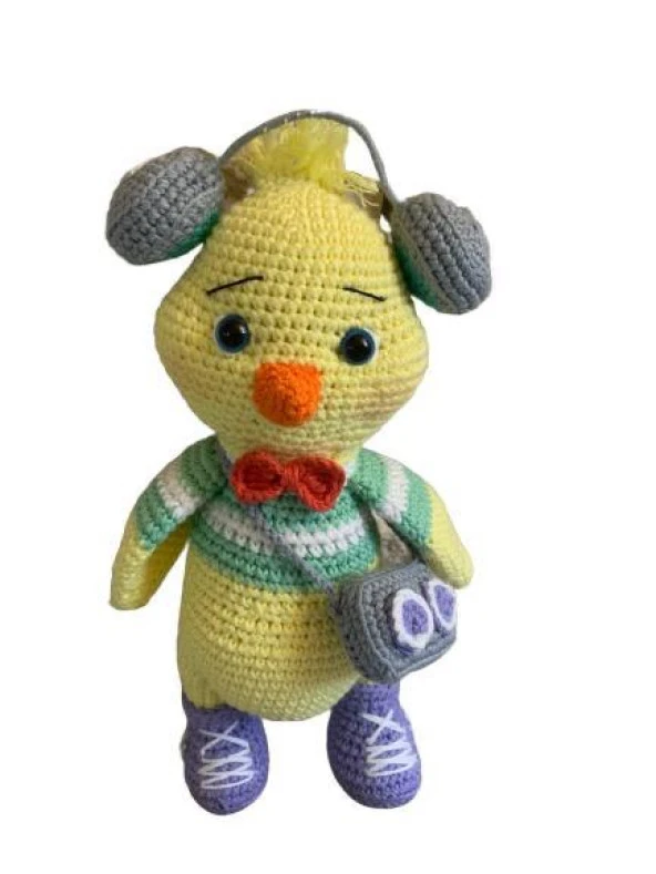 Rapçi Civciv Amigurumi Organik Oyuncak ürün görseli 1