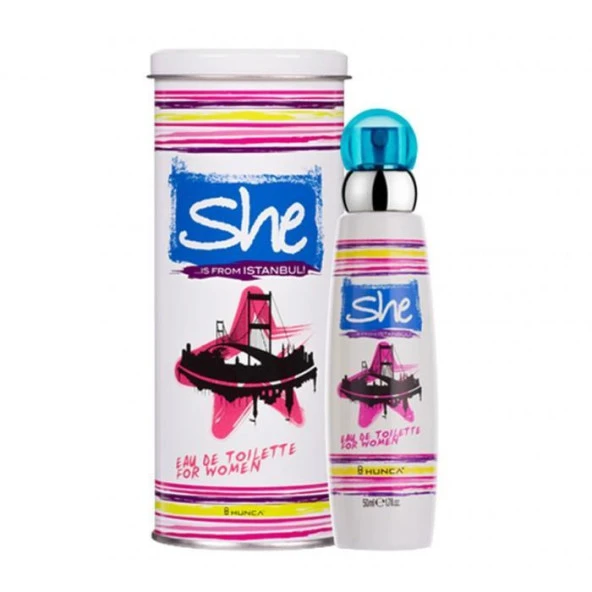 Hunca She Istanbul  Edt 50 ml Kadın Parfümü ürün görseli 1