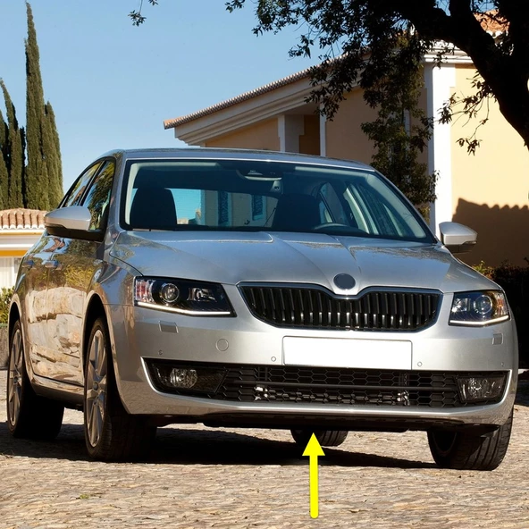 Skoda Octavia 3 A7 2013-2017 Ön Tampon Alt Kaplama Spoyler 5E0807611 ürün görseli 1