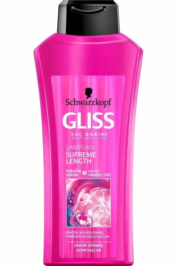 Gliss Şampuan 550 Ml Supreme Length Zarar Görmüş Uzun Saçlar ürün görseli 1