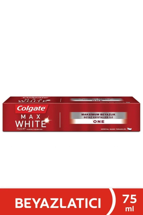 Colgate Diş Macunu 75 Ml Max White One Maximum Beyazlık Bayaz Kristaller Nane ürün görseli 1