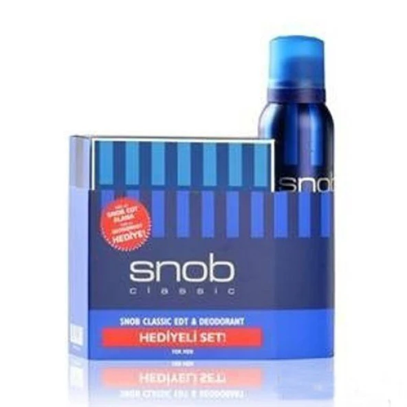 Snob Klasik Set Mavi 100 ml Edt + 150 ml Deodorant Erkek ürün görseli 1