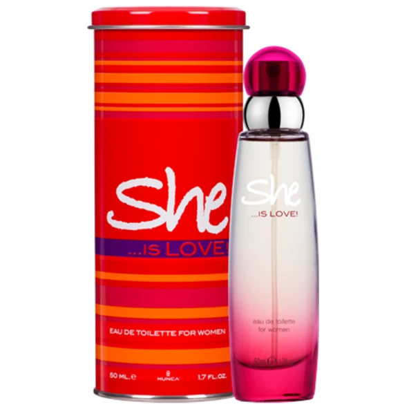 Hunca She Love Edt 50 ml Kadın Parfümü ürün görseli 1