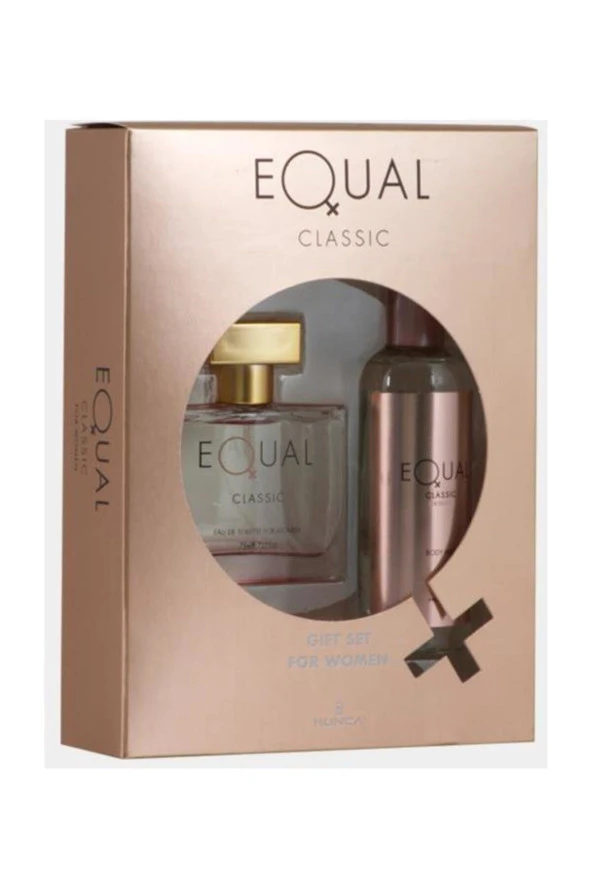 EQUAL Klasik Set 75 ml Edt + 150 ml Body Vücut Spreyi Bayan ürün görseli 1