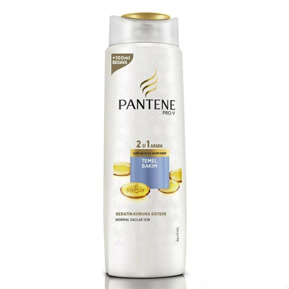 Pantene Şampuan Temel Bakım 2 si 1 Arada 500 ml ürün görseli 1