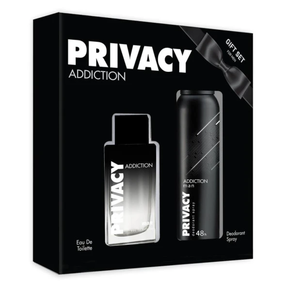 Privacy Addiction EDT 100 ml + 150 ml Deodorant Erkek Parfüm Set ürün görseli 1