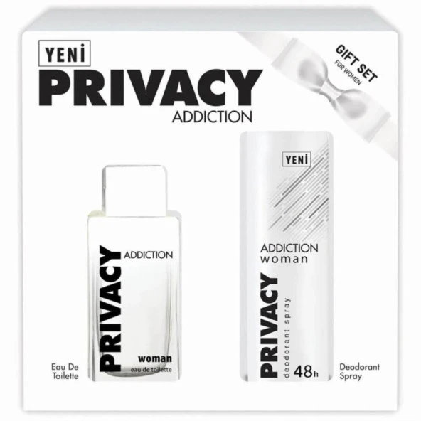 Privacy Addiction EDT 100 ml + 150 ml Deodorant Bayan Parfüm Set ürün görseli 1